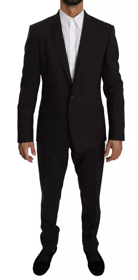 Dolce & Gabbana Lila MARTINI Wolle Stretch 2 Stück Anzug
