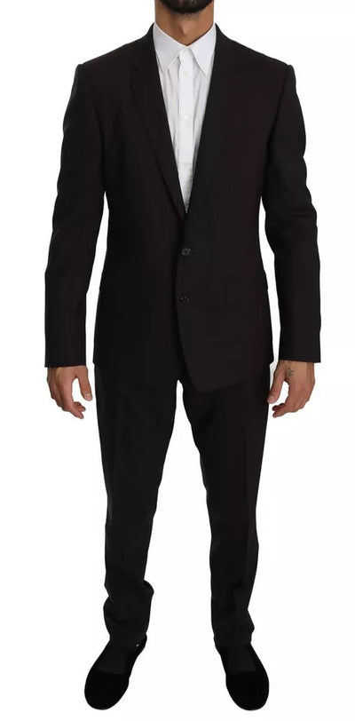 Dolce & Gabbana Lila MARTINI Wolle Stretch 2 Stück Anzug