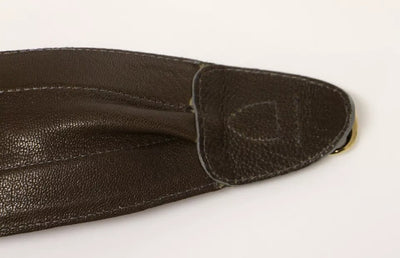 Dolce & Gabbana Brauner D&G-Ledergürtel mit Linnen-Logo