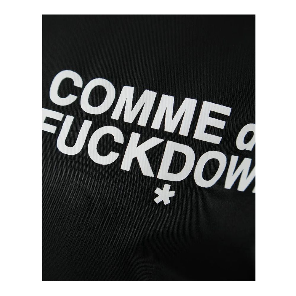 Comme Des Fuckdown Schwarze Nylon Jacken & Mantel