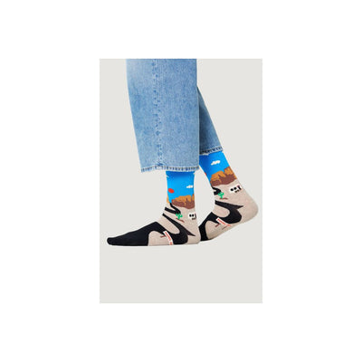 Happy Socks Blaue Baumwollsocke