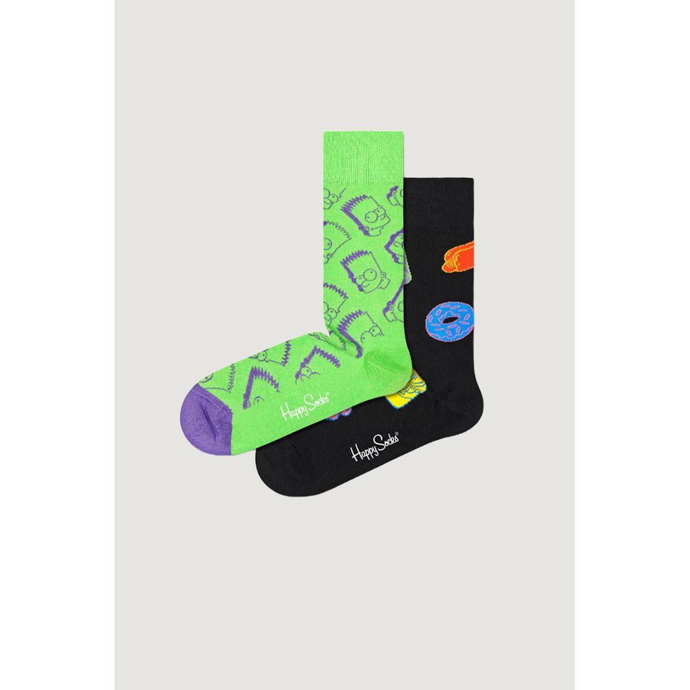 Happy Socks Schwarze Baumwollsocke