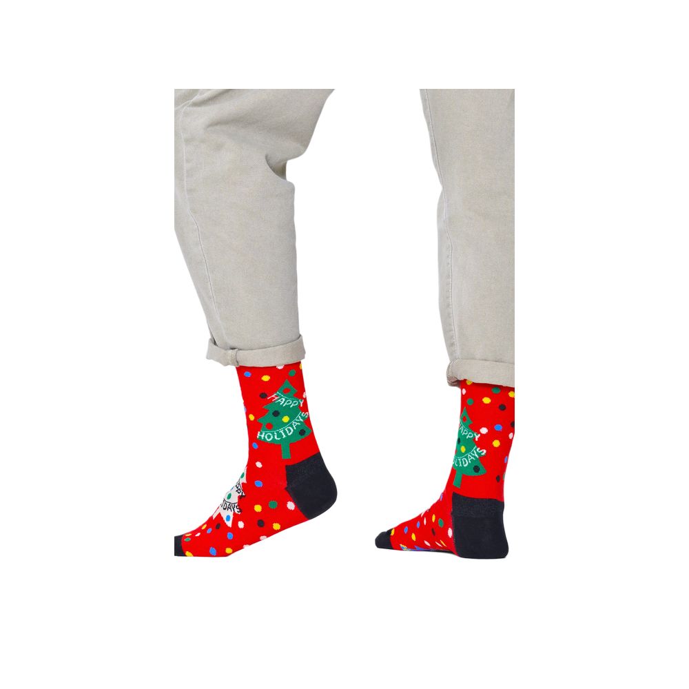 Happy Socks Rote Baumwollsocke