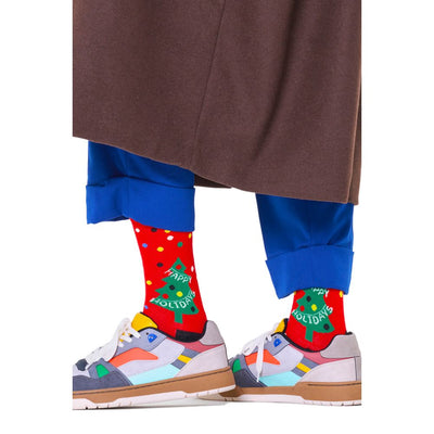 Happy Socks Rote Baumwollsocke