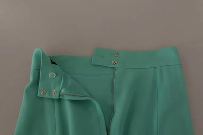 Dolce & Gabbana Mintgrüner Midirock aus Viskose mit Bleistiftschnitt