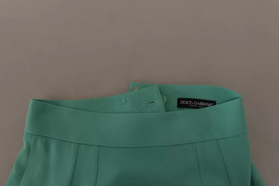 Dolce & Gabbana Mintgrüner Midirock aus Viskose mit Bleistiftschnitt