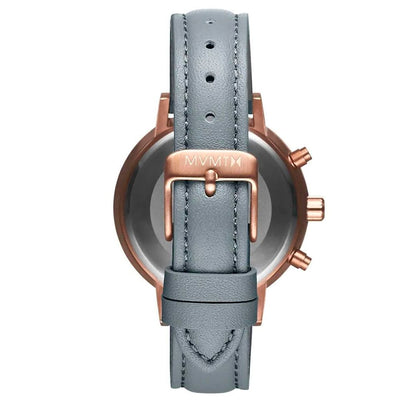 MVMT Graue Lederuhr