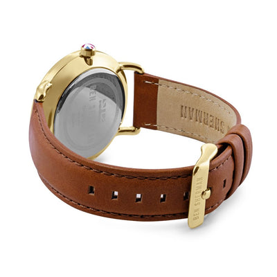 Ben Sherman Braune Lederuhr