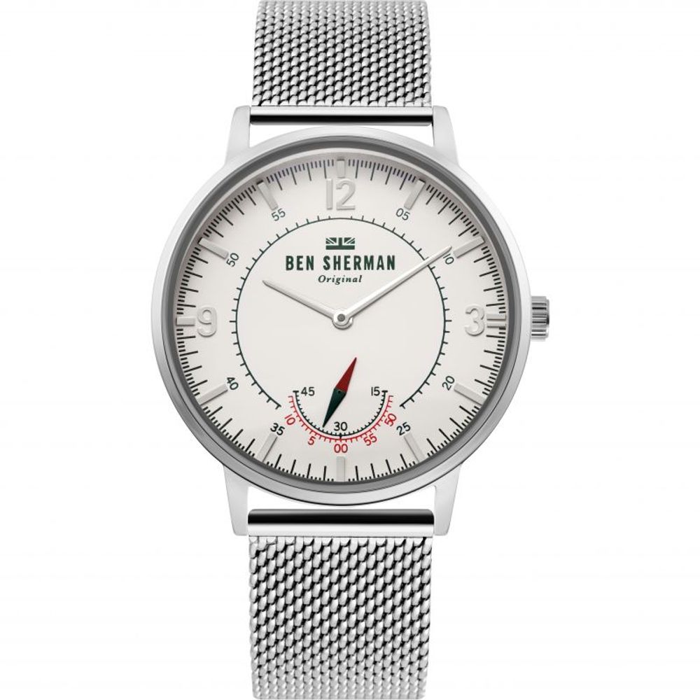 Ben Sherman Silberne Uhr aus Edelstahl