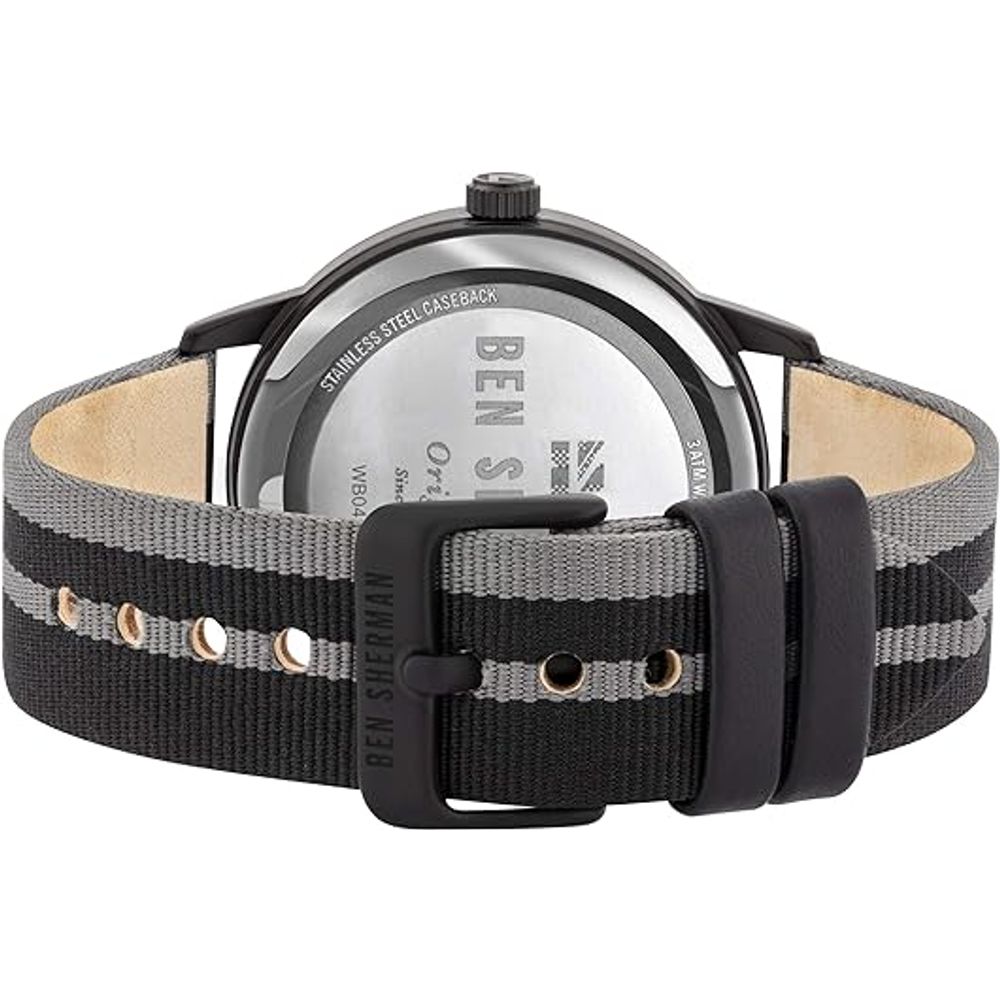 Ben Sherman Graue Stoffuhr