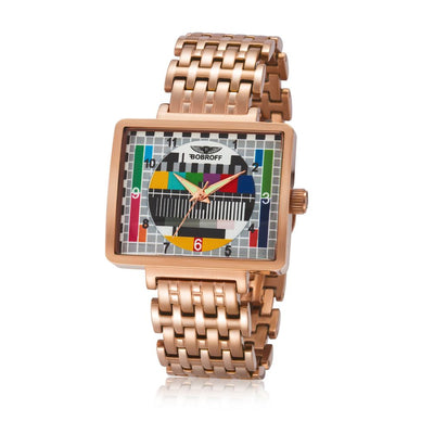 Bobroff Bronze-Edelstahl-Uhr