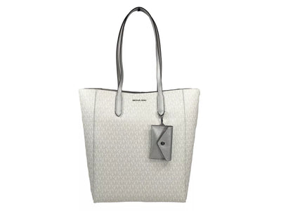 Michael Kors Vincent mit Kartenetui Große Tote Geldbörse Tasche Silber