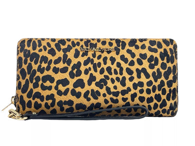 Michael Kors Jet Set Kontinentale Brieftasche mit Tiermotiv