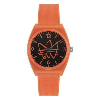 Adidas Orangefarbene Synthetikuhr