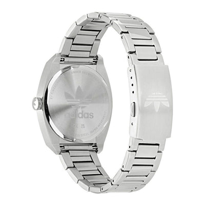 Adidas Graue Uhr aus Edelstahl