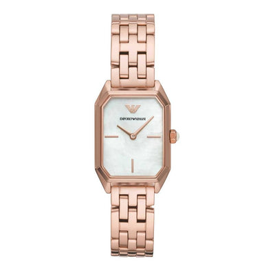 Armani Rose Gold Edelstahl Uhr