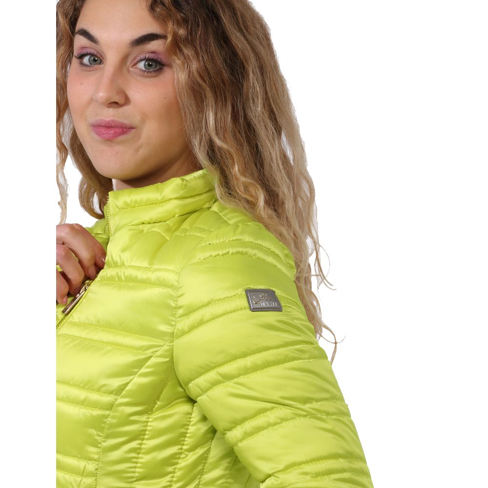 Yes Zee Grüne Polyester Damenjacke