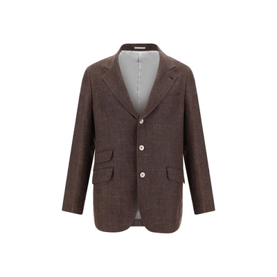 Brunello Cucinelli Blazer-Jacke aus Leinen