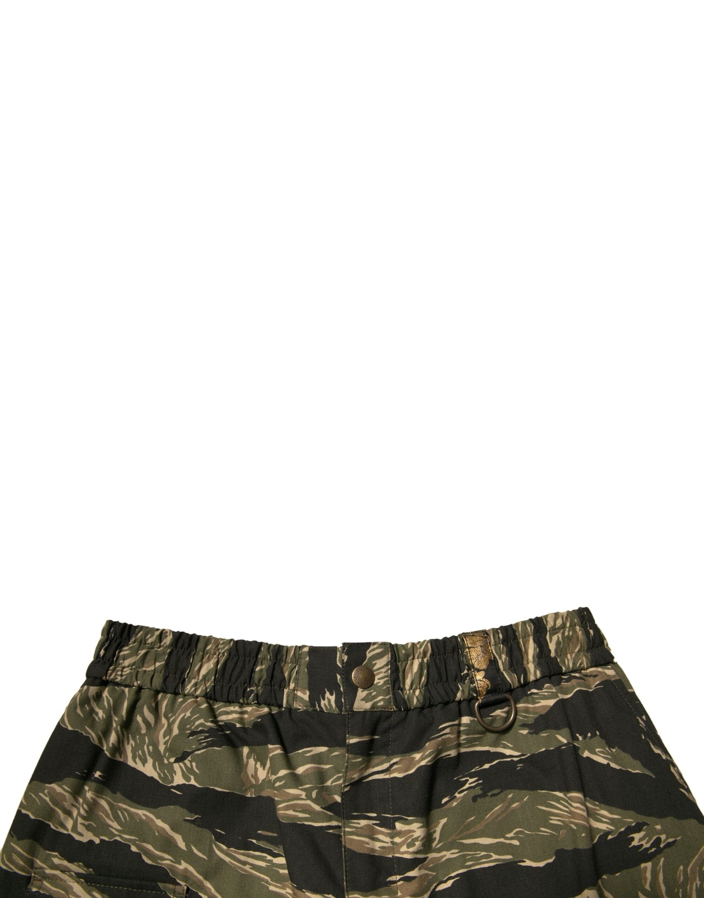 Dolce & Gabbana Bermudashorts aus Baumwolle mit Schwarz-Gold-Muster