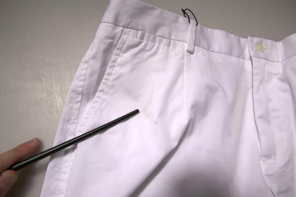 Dolce & Gabbana Weiße Chinos Baumwolle Stretch Casual Shorts