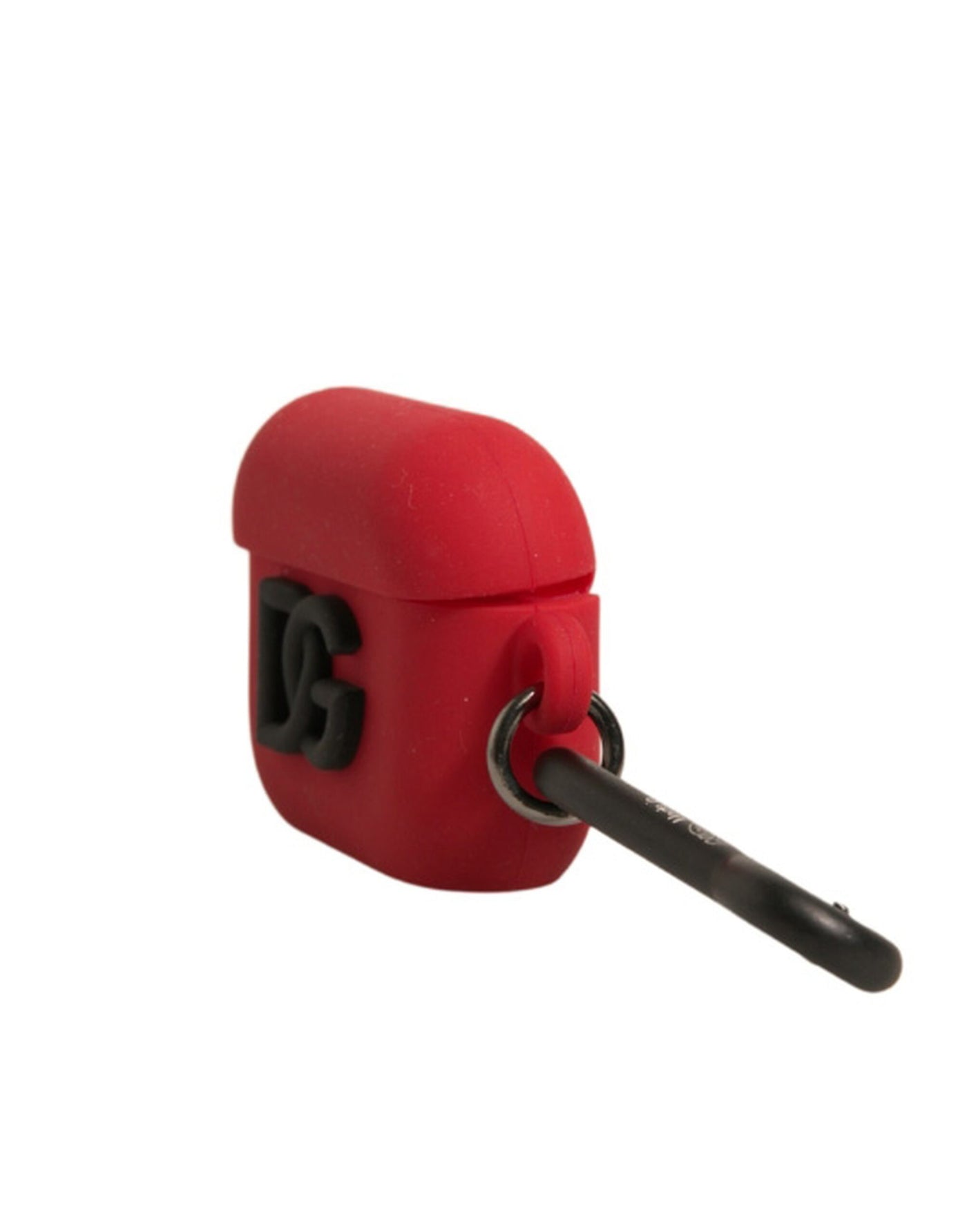 Dolce & Gabbana Rote Silikon-Gummi-Logo geprägte Airpods Hülle