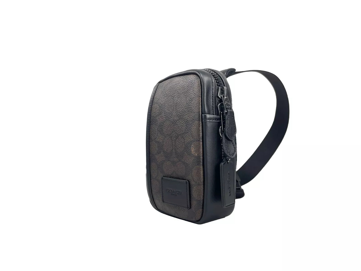 COACH Edge L Pack Rucksack Sling Bag Schwarz Walnuss (CW347)