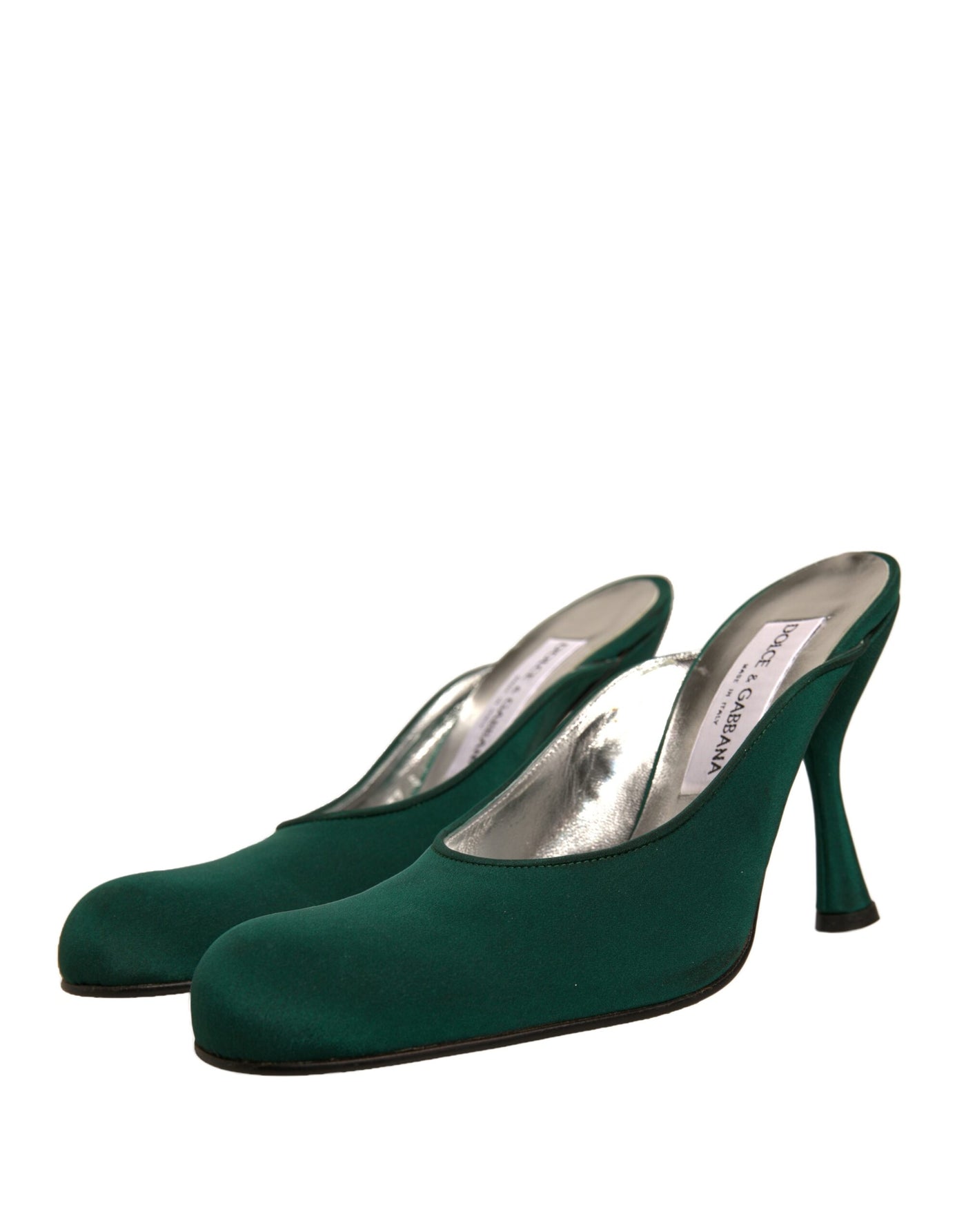 Dolce & Gabbana Grün Wildleder Leder High Heel Pumps Schuhe