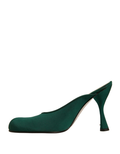 Dolce & Gabbana Grün Wildleder Leder High Heel Pumps Schuhe