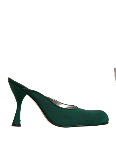 Dolce & Gabbana Grün Wildleder Leder High Heel Pumps Schuhe