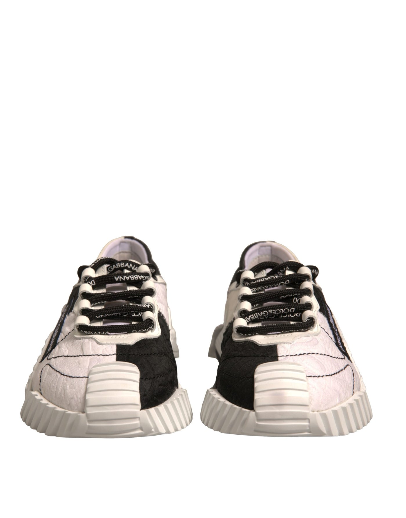 Dolce & Gabbana Weiß Schwarz NS1 Low Top Sport Turnschuhe Schuhe