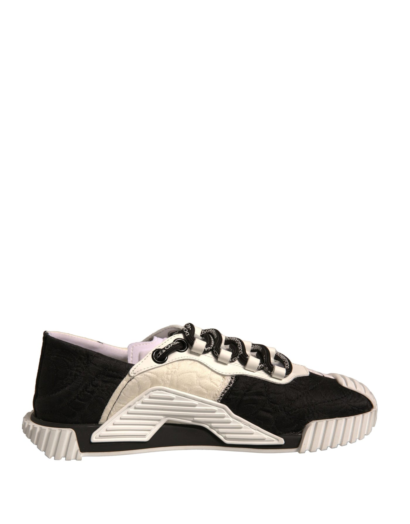 Dolce & Gabbana Weiß Schwarz NS1 Low Top Sport Turnschuhe Schuhe