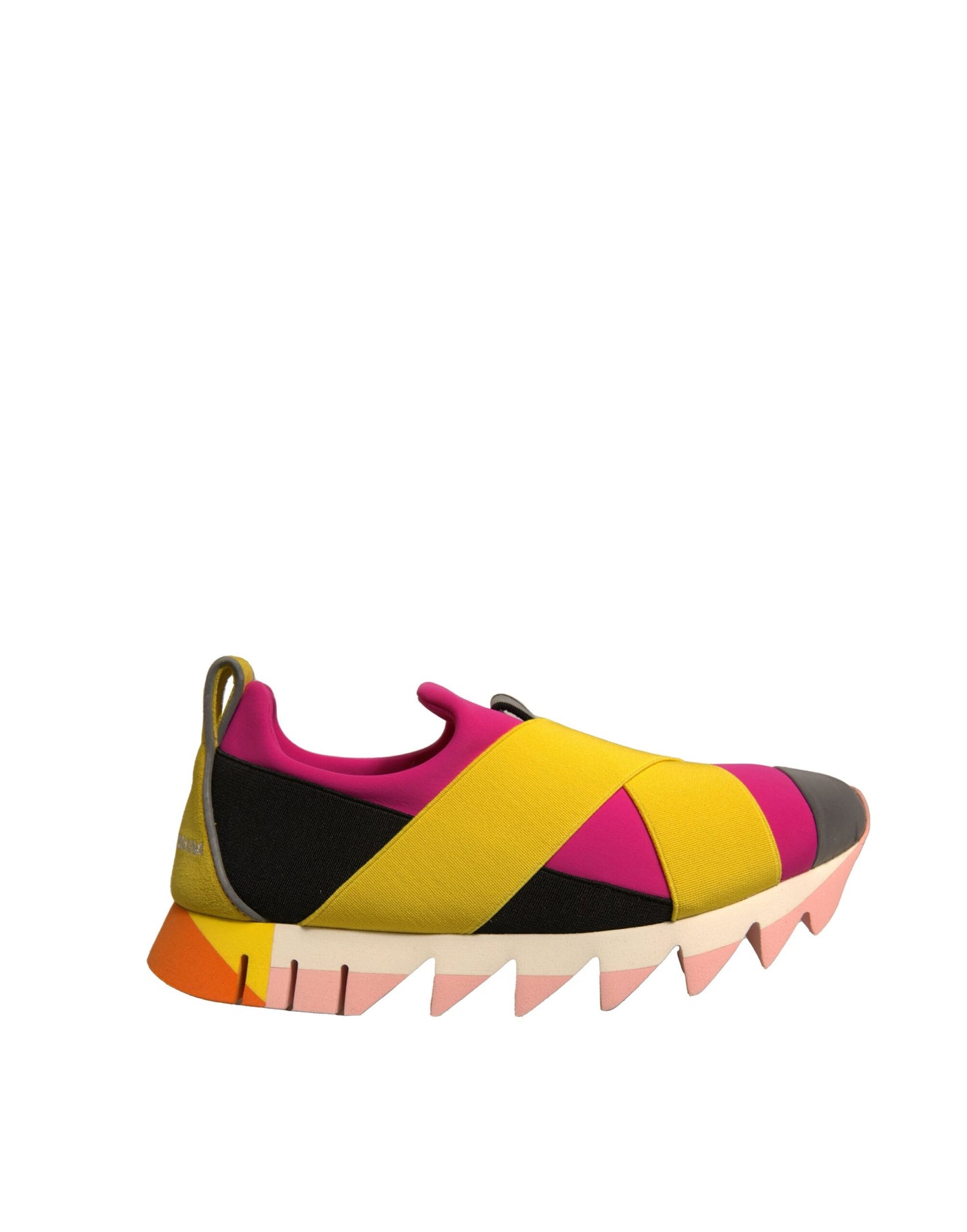 Dolce & Gabbana Multicolor Neopren Elastic Ibiza Turnschuhe Schuhe