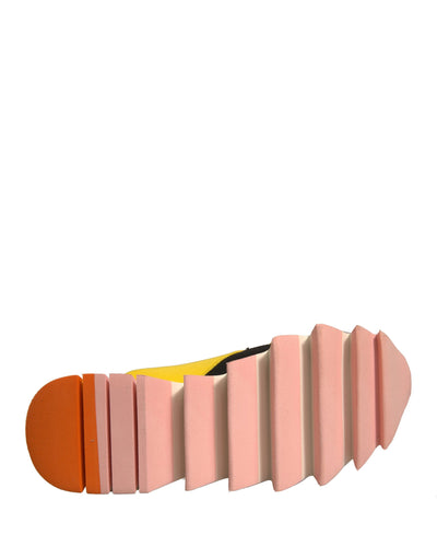 Dolce & Gabbana Multicolor Neopren Elastic Ibiza Turnschuhe Schuhe
