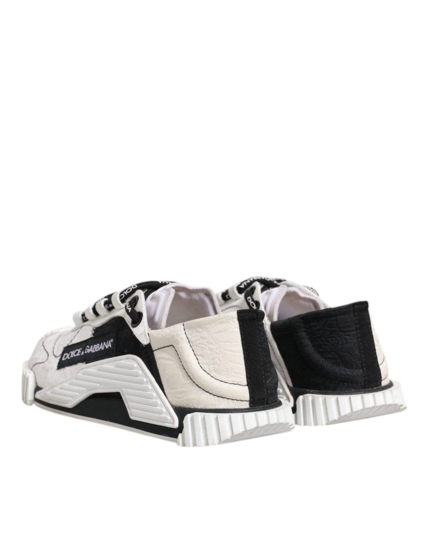 Dolce & Gabbana Weiß Schwarz NS1 Low Top Turnschuhe Schuhe