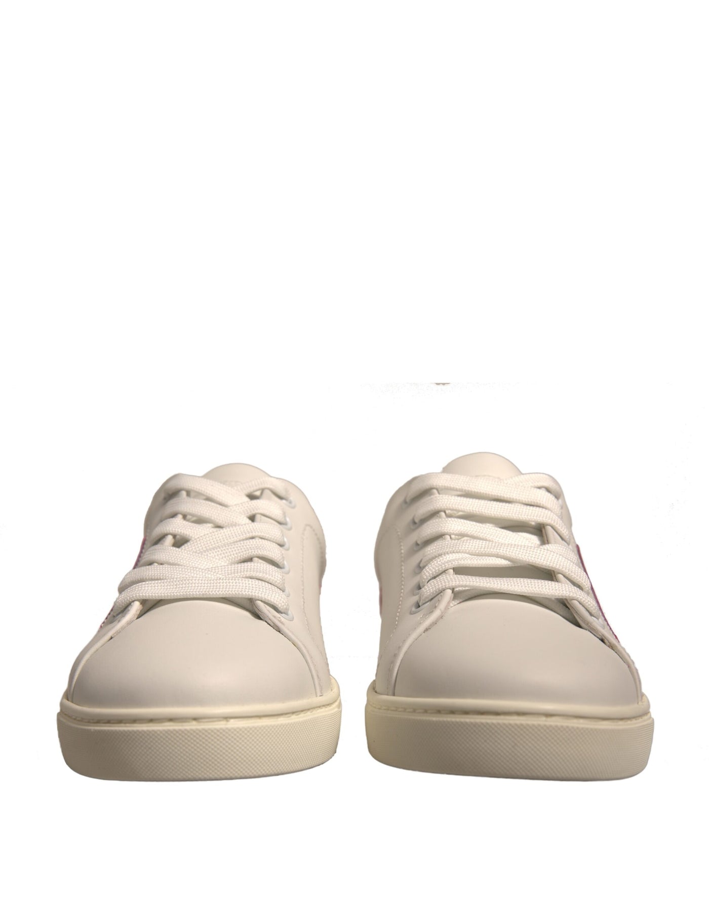 Dolce & Gabbana Weiß Wildleder Leder Low Top Turnschuhe Schuhe