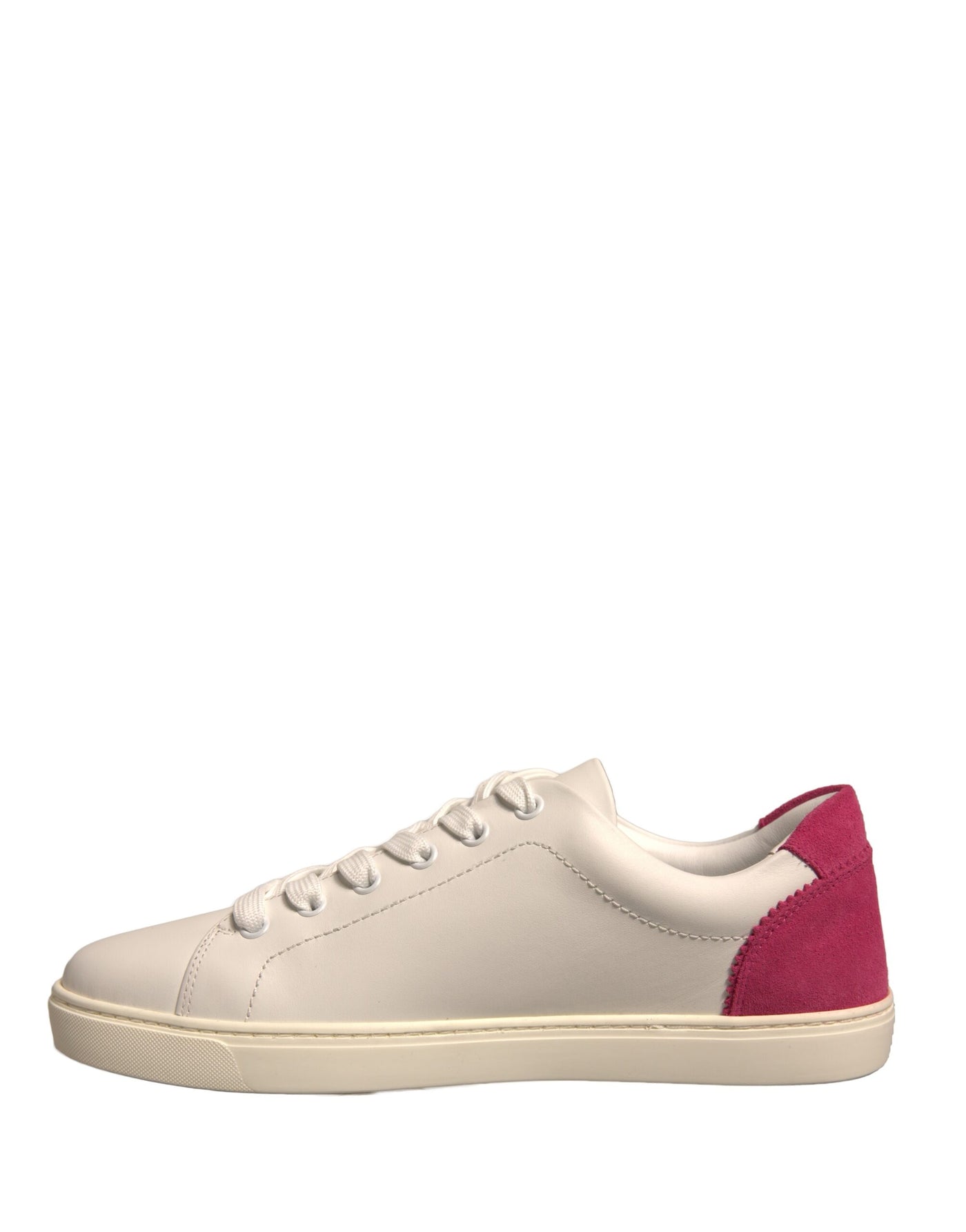 Dolce & Gabbana Weiß Wildleder Leder Low Top Turnschuhe Schuhe