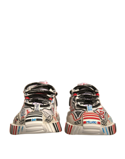 Dolce & Gabbana Multicolor Wildleder Stoff NS1 Turnschuhe Schuhe