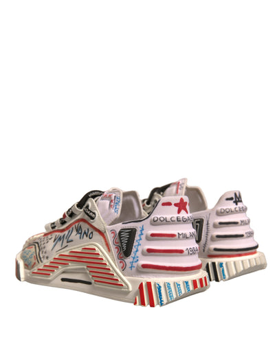Dolce & Gabbana Multicolor Wildleder Stoff NS1 Turnschuhe Schuhe