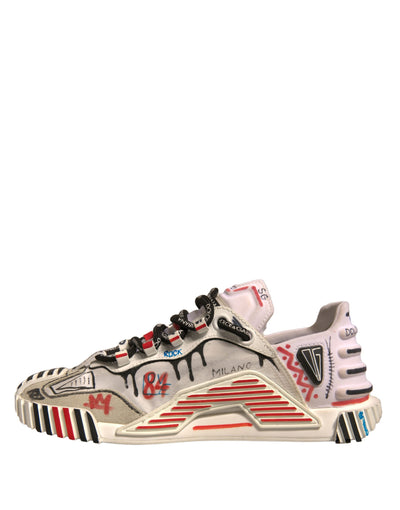 Dolce & Gabbana Multicolor Wildleder Stoff NS1 Turnschuhe Schuhe