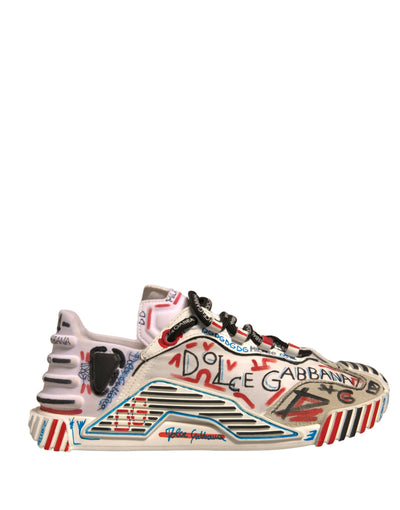 Dolce & Gabbana Multicolor Wildleder Stoff NS1 Turnschuhe Schuhe