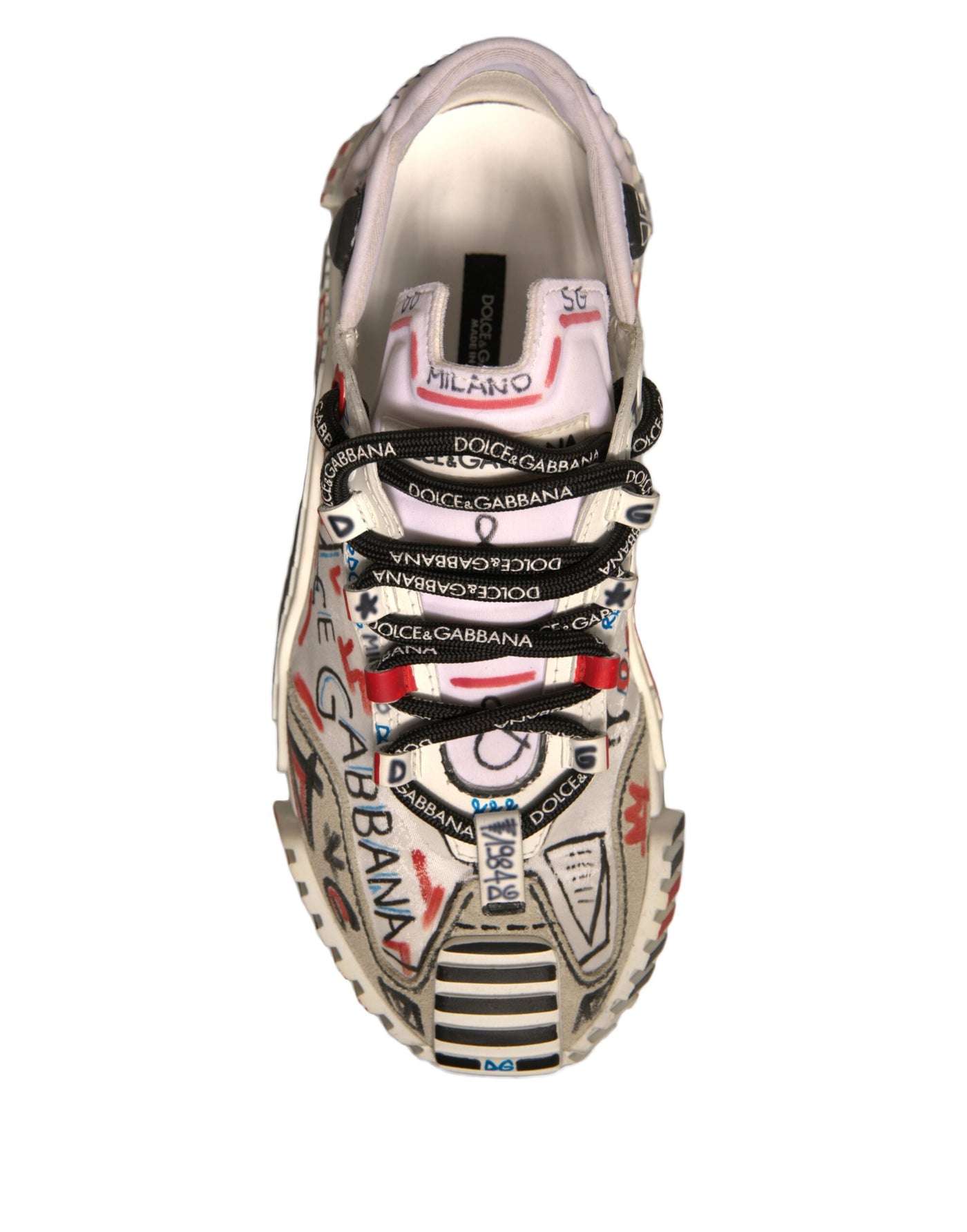 Dolce & Gabbana Multicolor Wildleder Stoff NS1 Turnschuhe Schuhe