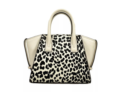 Michael Kors Avril XS Creme Cheetah Satchel Crossbody Tasche Geldbörse