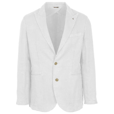 AT.P.CO Weißer Leinenblazer