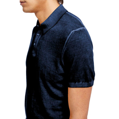 AT.P.CO Blaues Baumwoll-Poloshirt