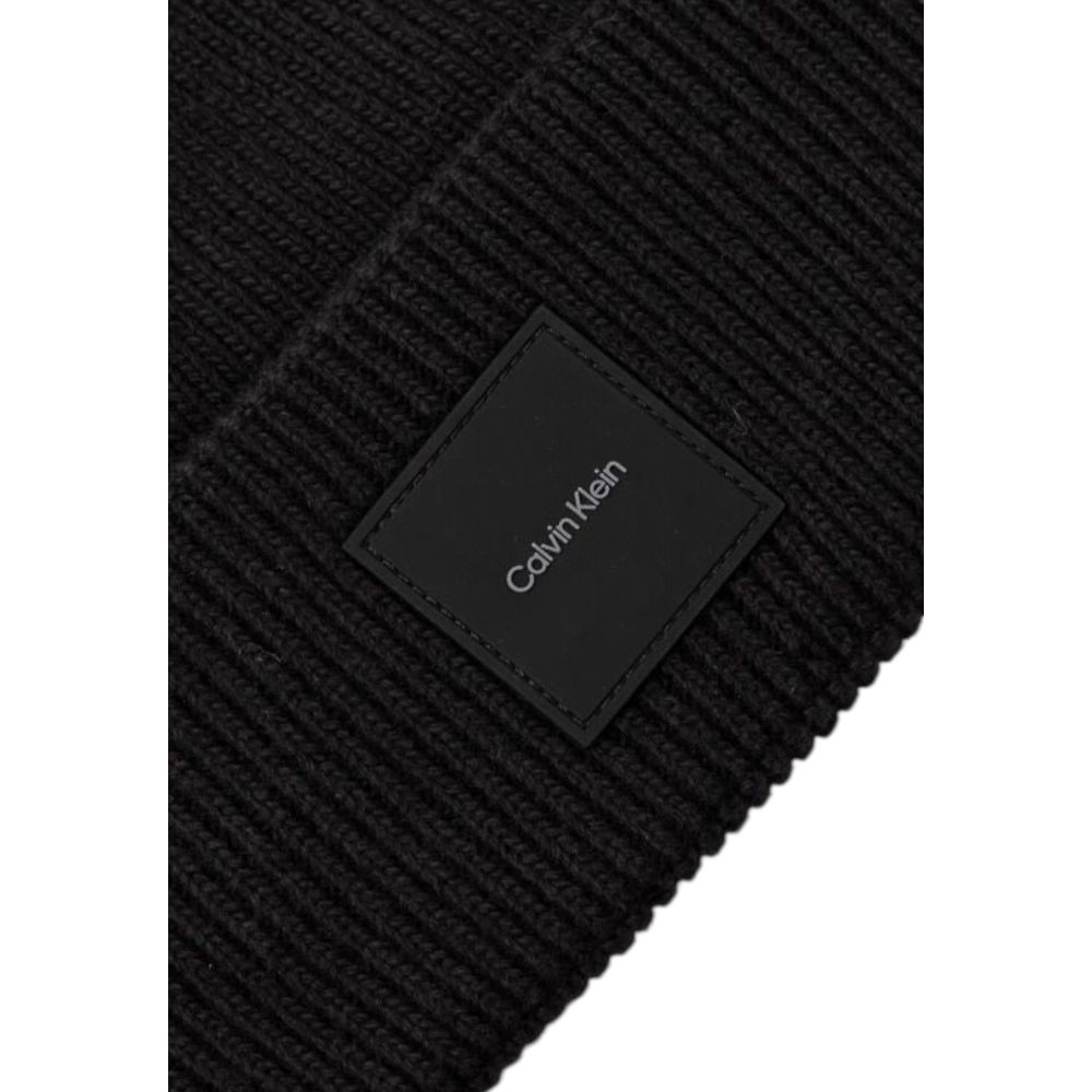 Calvin Klein Schwarze Bio-Baumwollmützen Baseballmütze