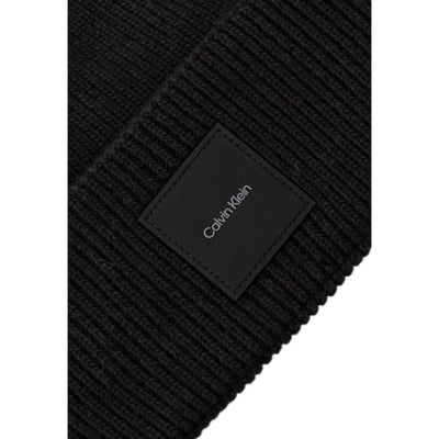 Calvin Klein Schwarze Bio-Baumwollmützen Baseballmütze