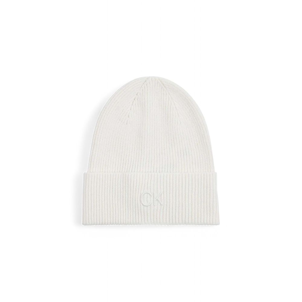 Calvin Klein Weiße Bio-Baumwollmützen Baseballmütze