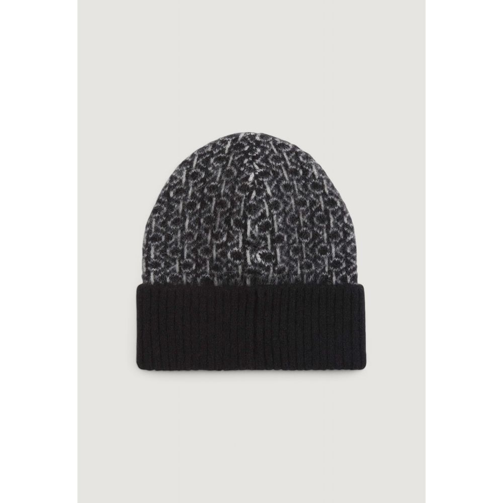 Calvin Klein Schwarzes Alpaka Leder Mützen Baseballmütze