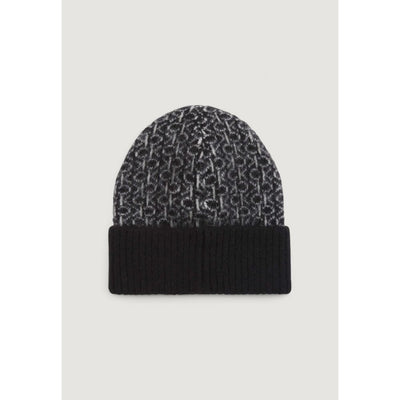 Calvin Klein Schwarzes Alpaka Leder Mützen Baseballmütze