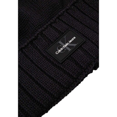 Calvin Klein Jeans Schwarze Baumwollmützen Baseballmütze